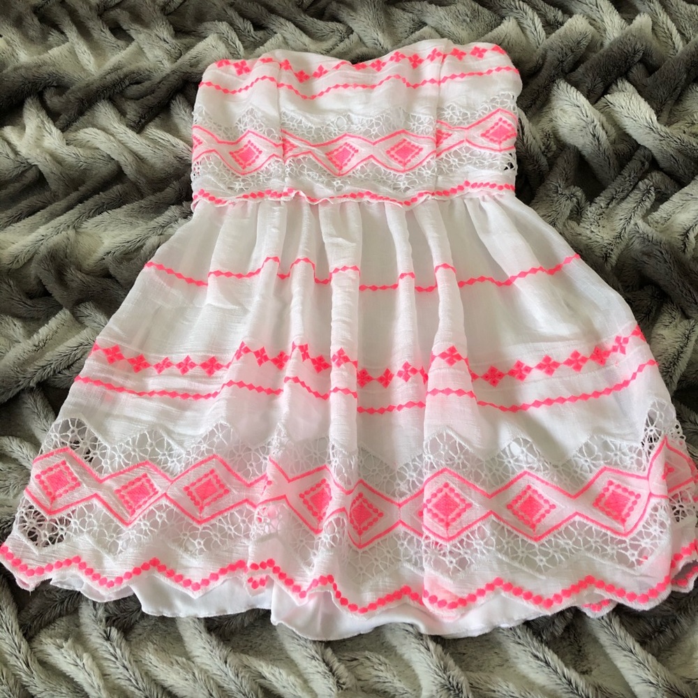 3/$20 White & Pink Summer Dress